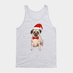 Christmas Pug Tank Top